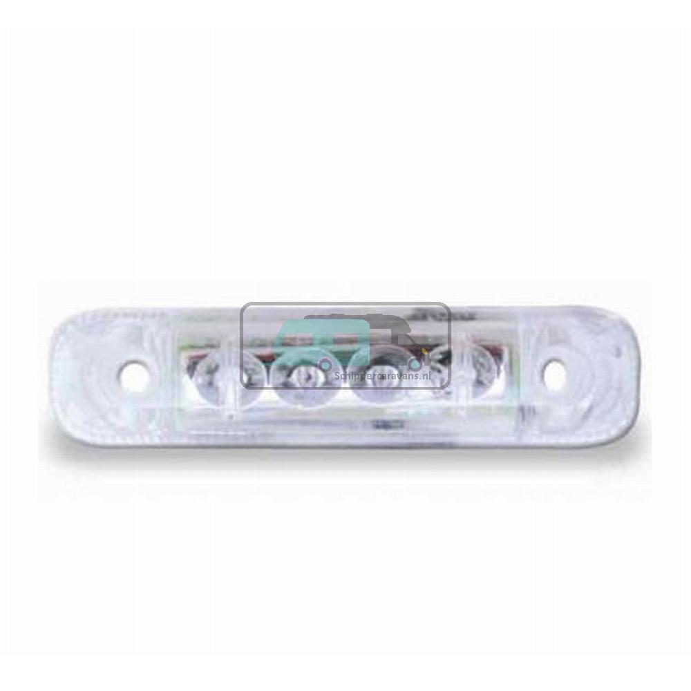 Jokon Markering LED S24-2 Rechthoekig Opbouw Wit met Rode LEDs