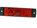 Hella Markering LED met Reflector Rechthoekig Opbouw Rood 5mtr Kabel