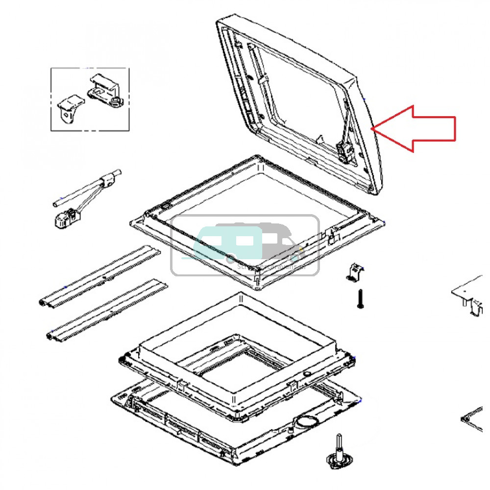 Thule Vent Dakluikkap Wit