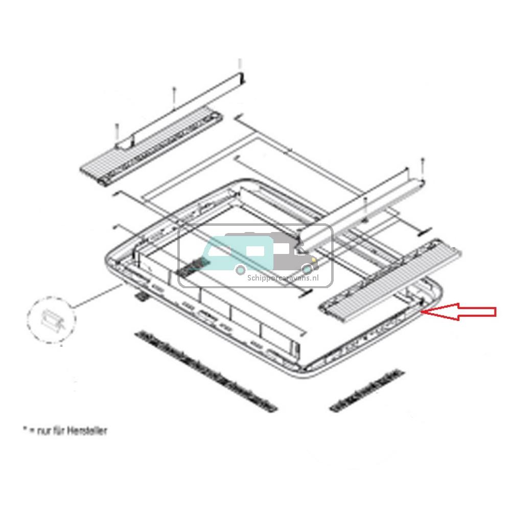 Dometic Midi Heki Onderkader