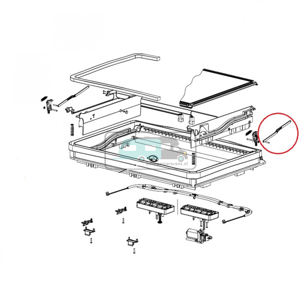 Dometic Midi Heki Uitzethendel (L+R)