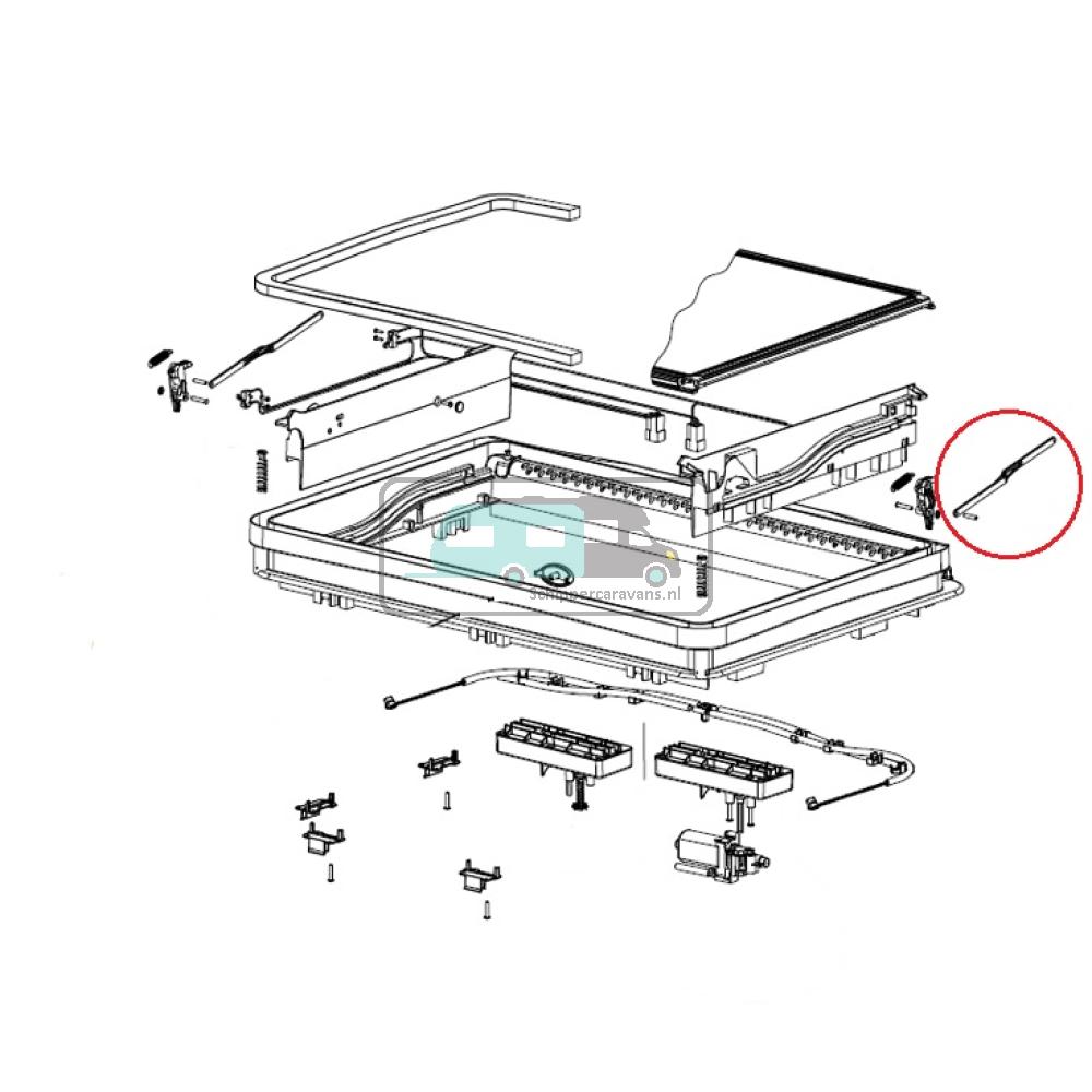 Dometic Midi Heki Uitzethendel (L+R)