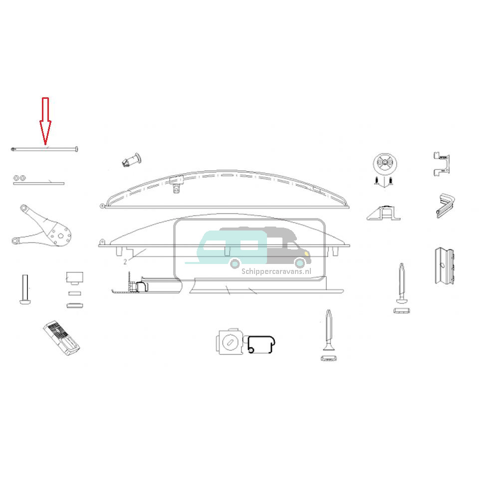 Remitop Vista Kunststof Scharnierbouten