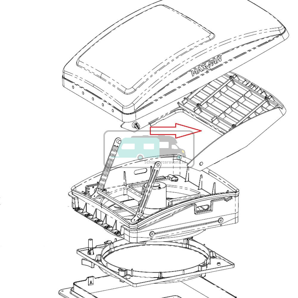 MaxxFan Ventilatie Rooster Frame