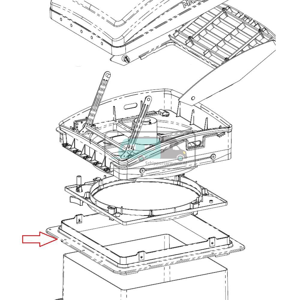 MaxxFan Binnenkader 40x40