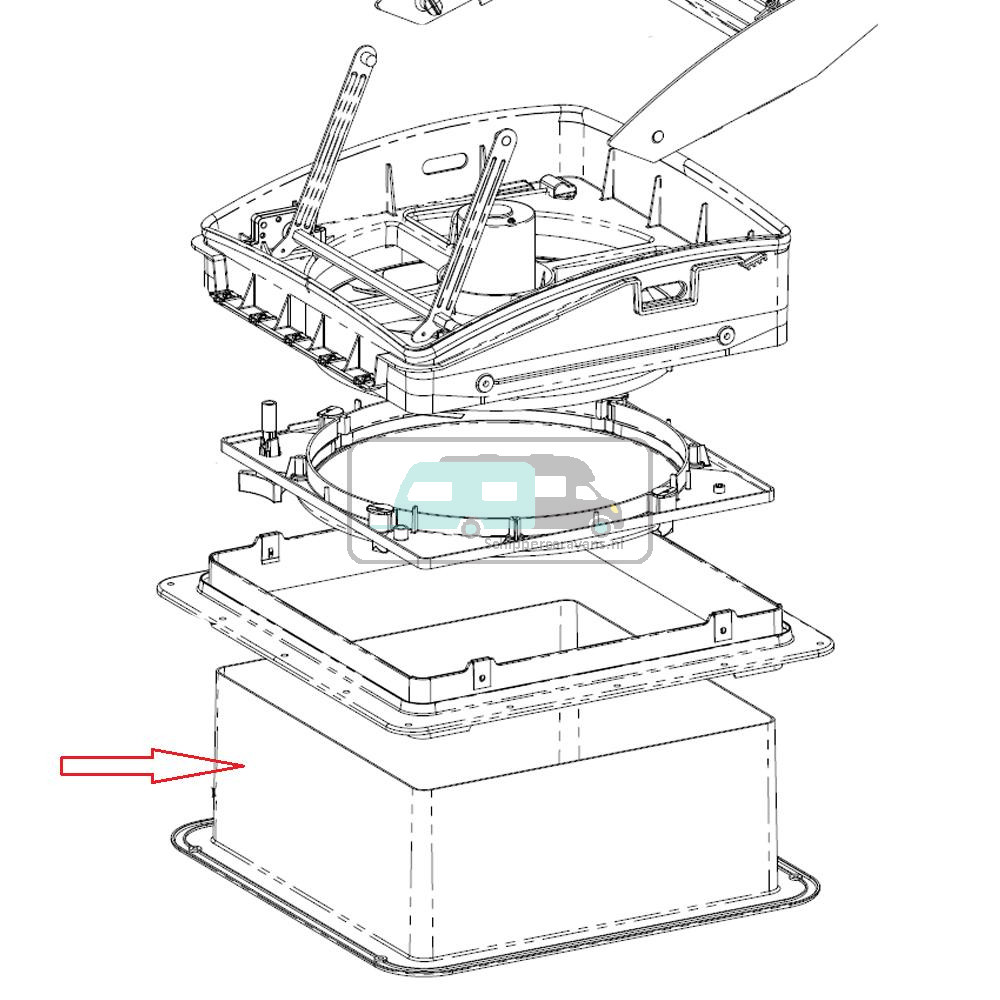 MaxxFan Interieur Rand Wit 7.62cm