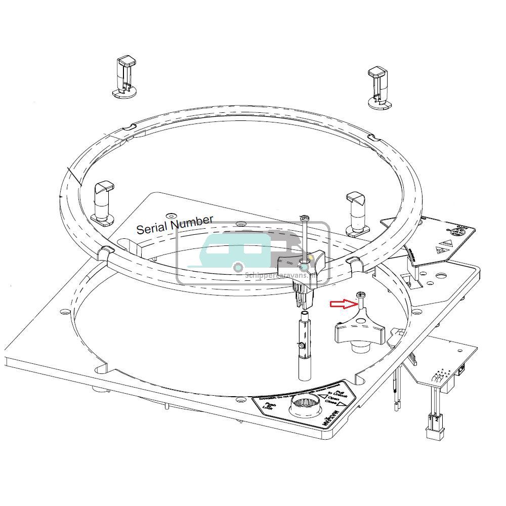 MaxxFan Schroef van Knop