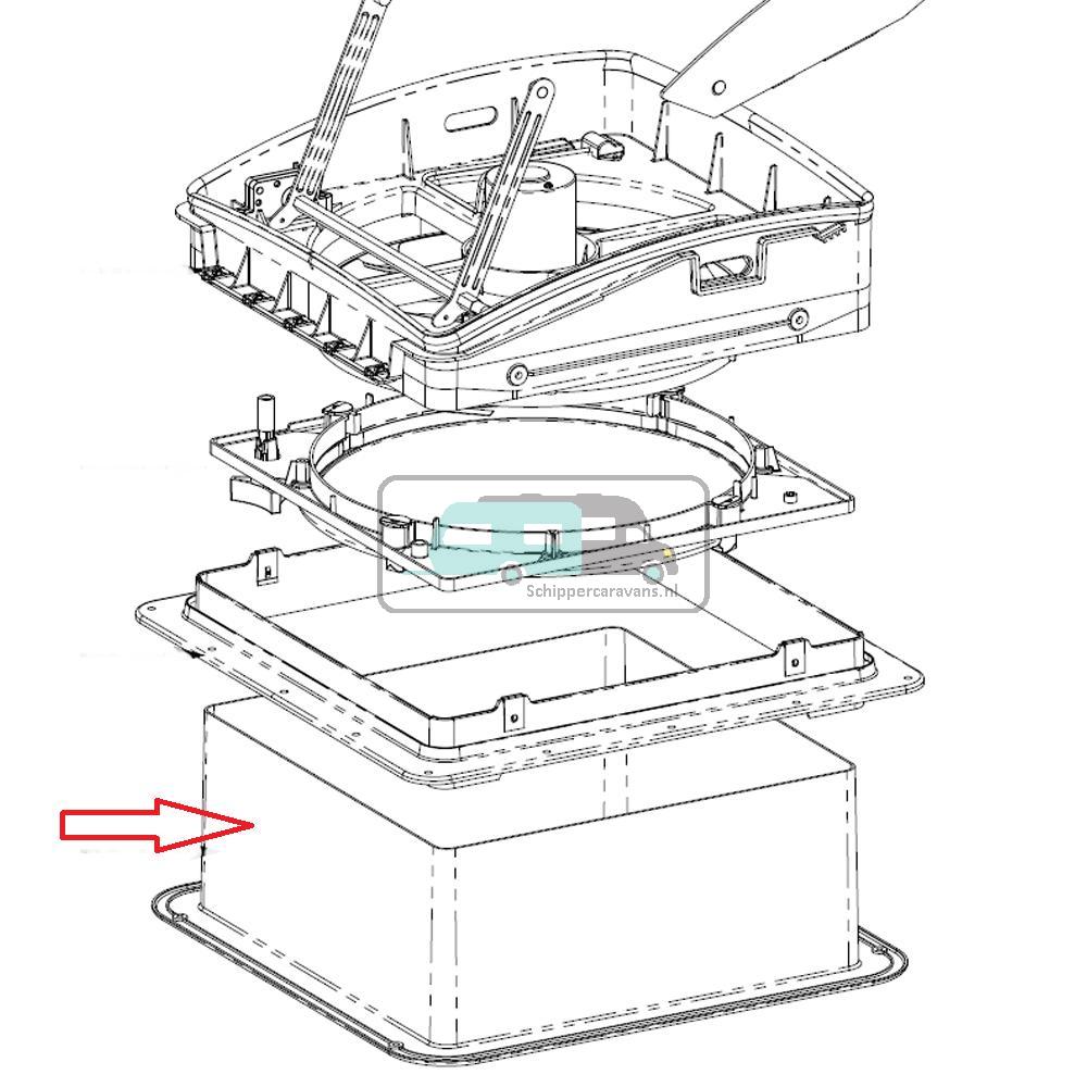 MaxxFan Interieur Rand Wit 13,3cm