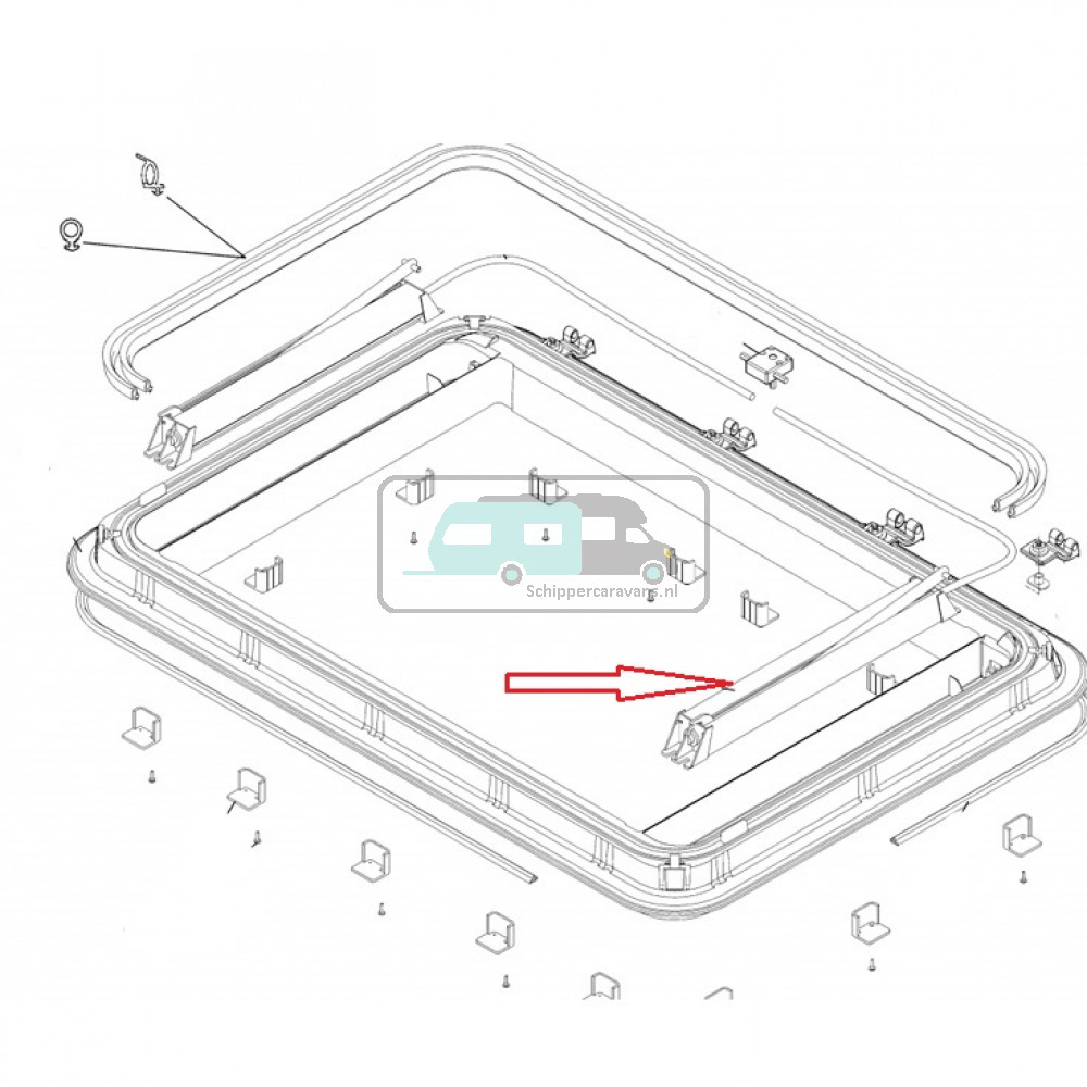 Dometic Heki 3 aandrijving zonder aandrijfas