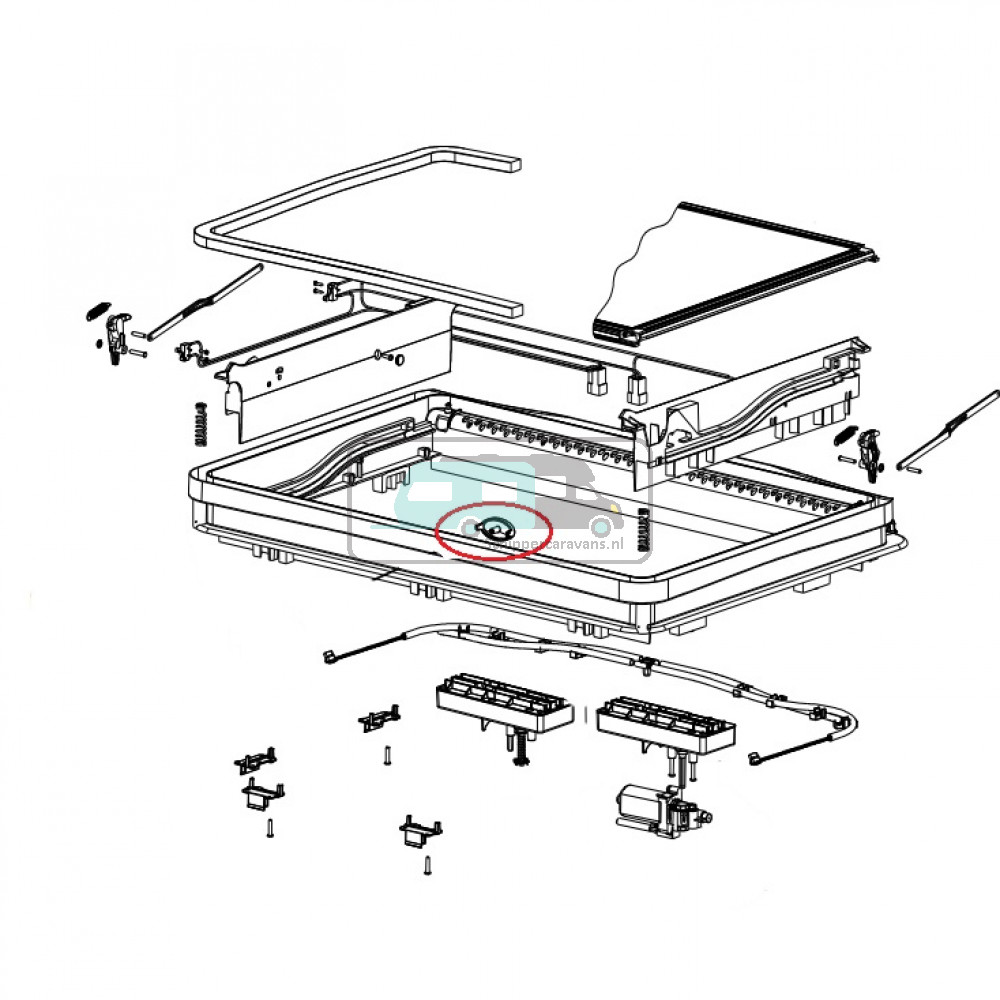 Dometic Midi Heki Drukknop