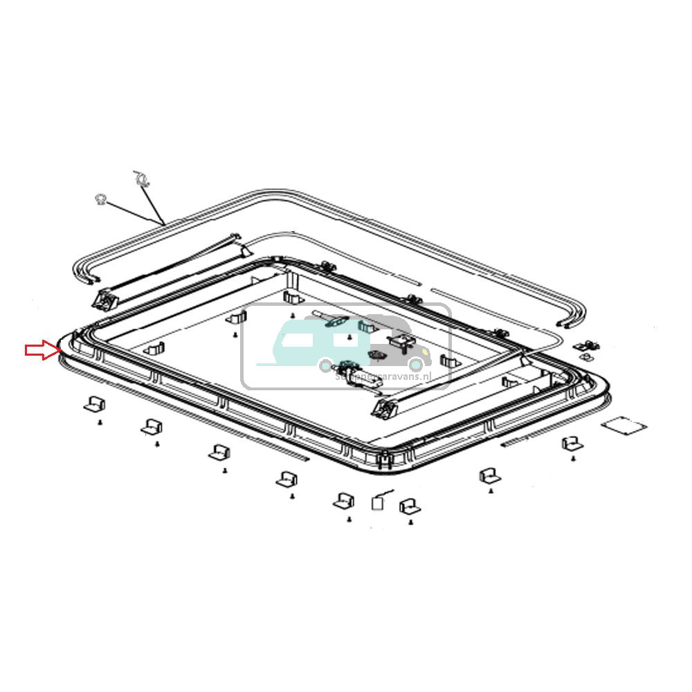 Dometic Heki 3 Buitenkader