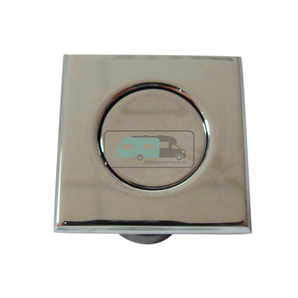 Pushlock Vierkant Glanzend Chroom