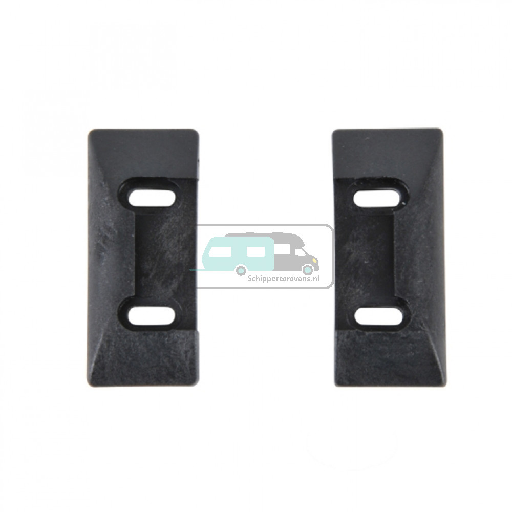 Meubelgreep Sluitstuk voor Combi-Line Zwart 9mm 2st.