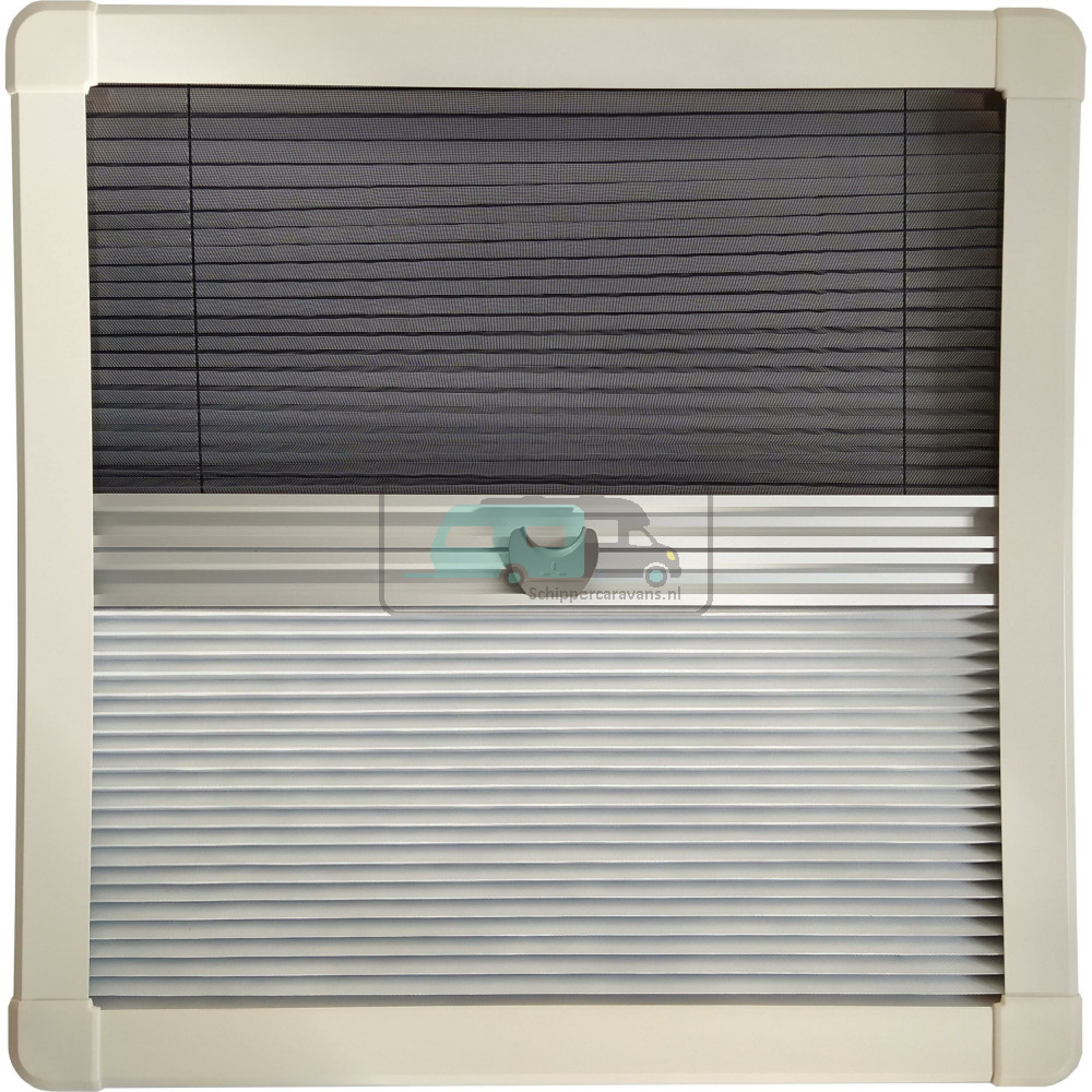 Horrex Gebogen Duo Plissé R5000 Crèmewit 784x499