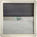 Horrex Gebogen Duo Plissé R5000 Crèmewit 852x349