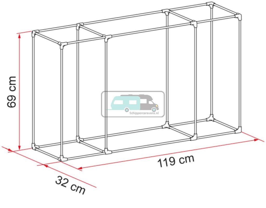 Fiamma Kit Frame Cargo Back