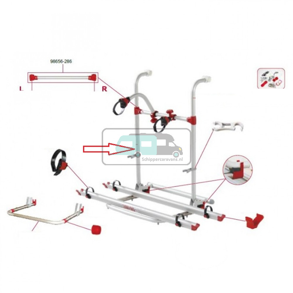 Fiamma Tussen stang v. bikeholders CB Pro 98656-279