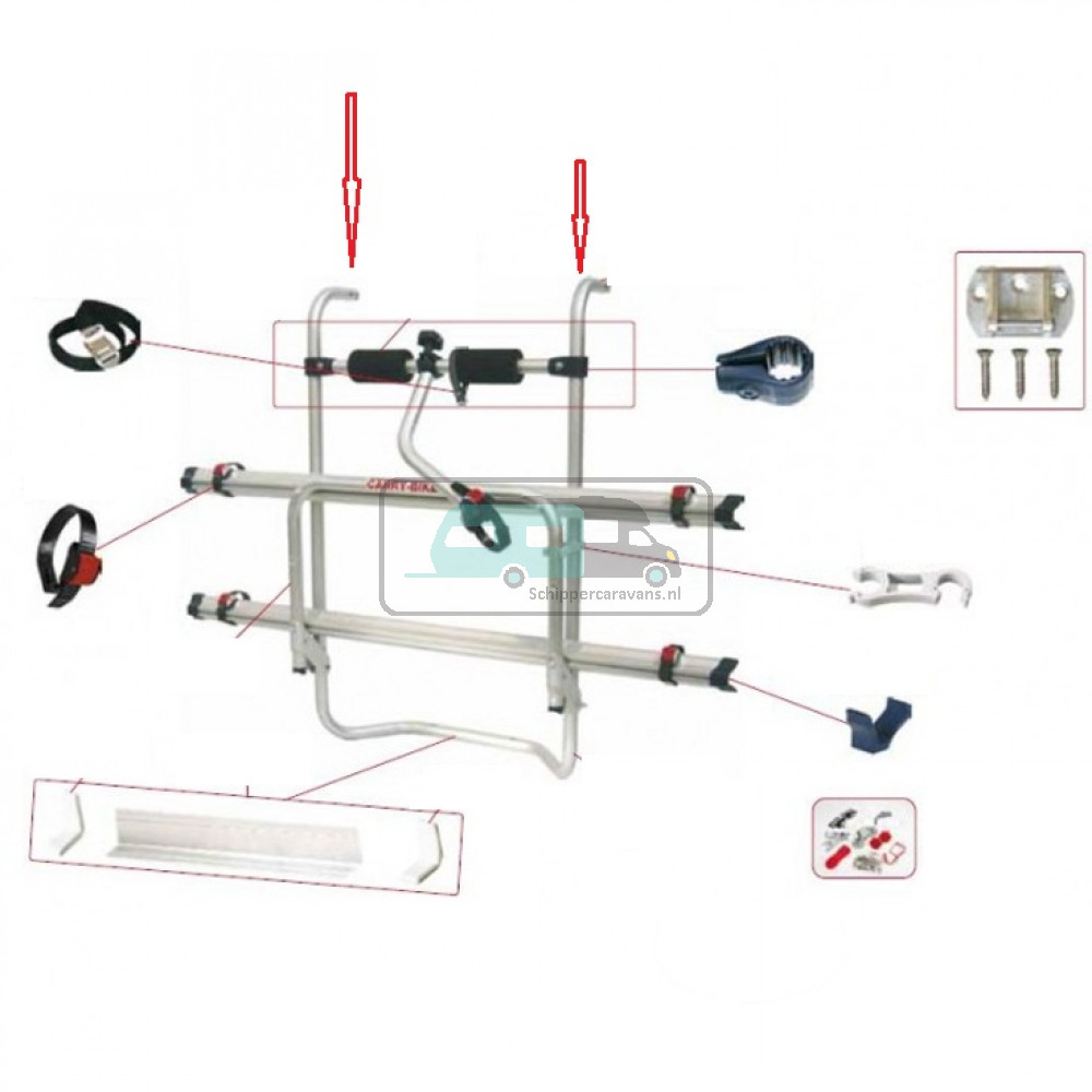 Fiamma Upper struct. kit CB caravan Hobby 98656-261