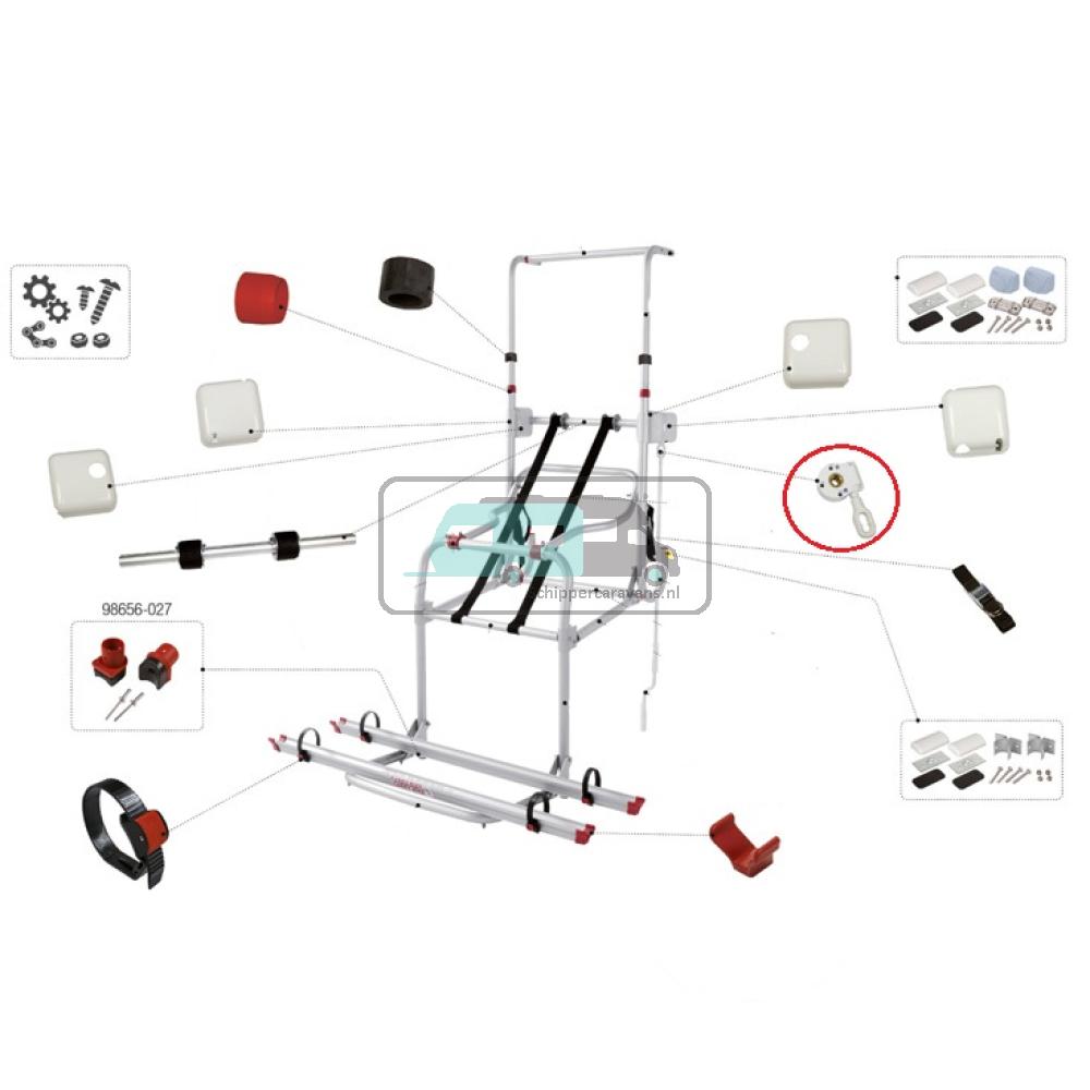 Fiamma Carry-Bike Lift 77 Opdraaimechanisme