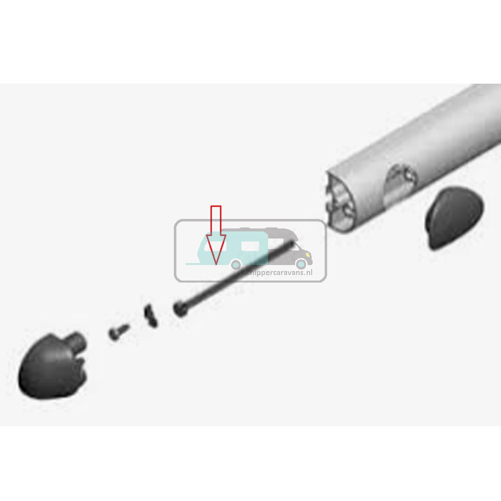 Fiamma Carry-Bike Pin voor Eindkap Support Bar