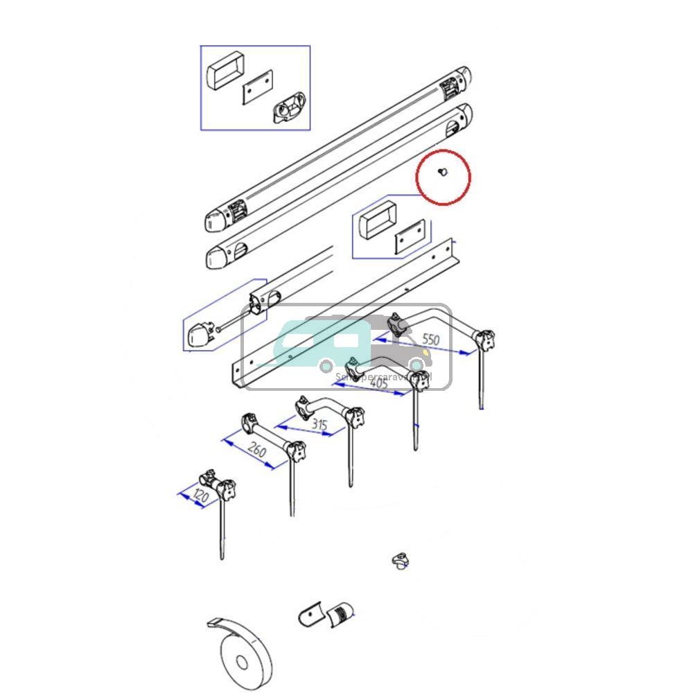 Thule Security pin à  4stuks.