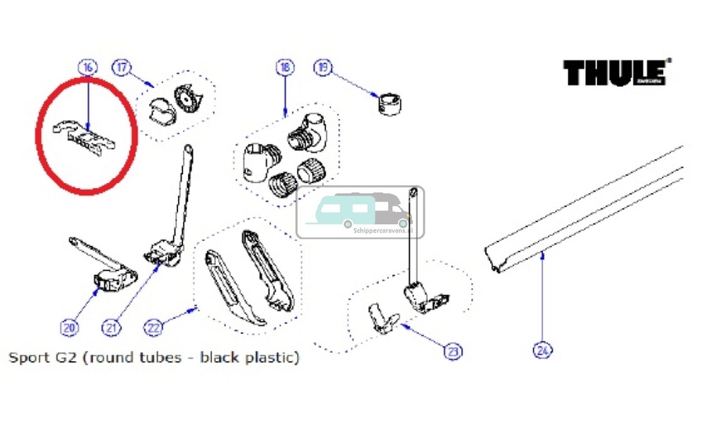 Thule G2 Platform Holder 30/34