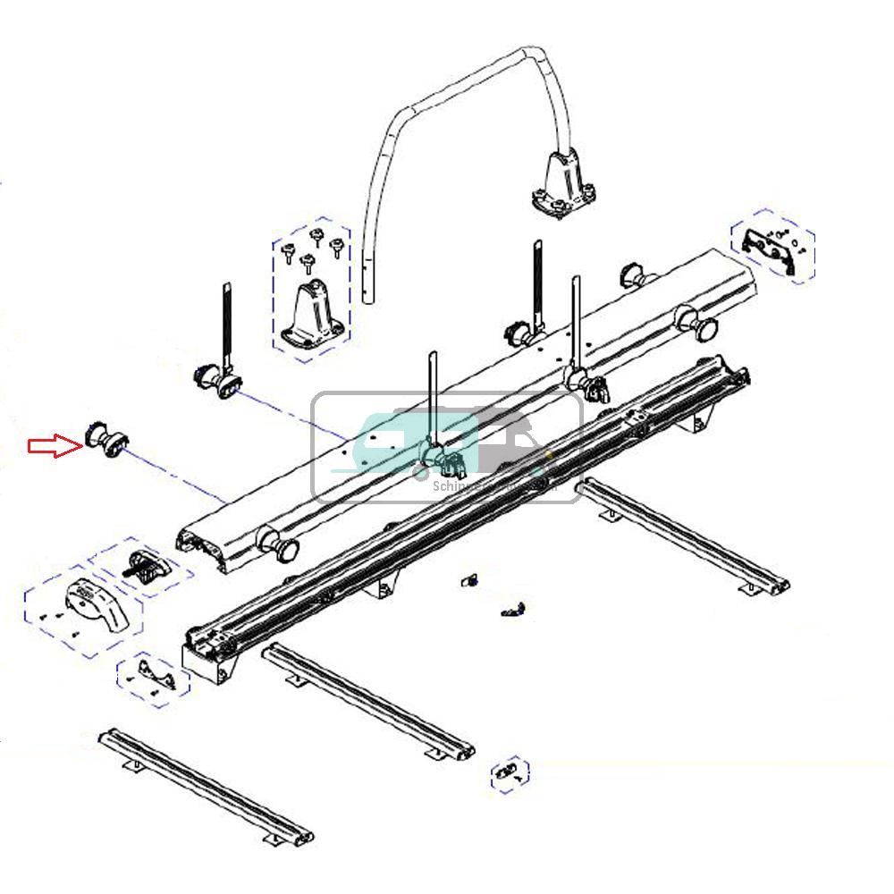 Thule VeloSlide Wheelholder Without Strap (1x)