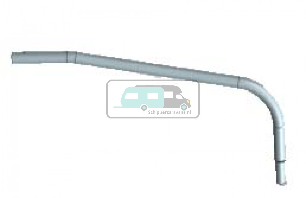 HTD Aluminium Buis Gebogen 2st.