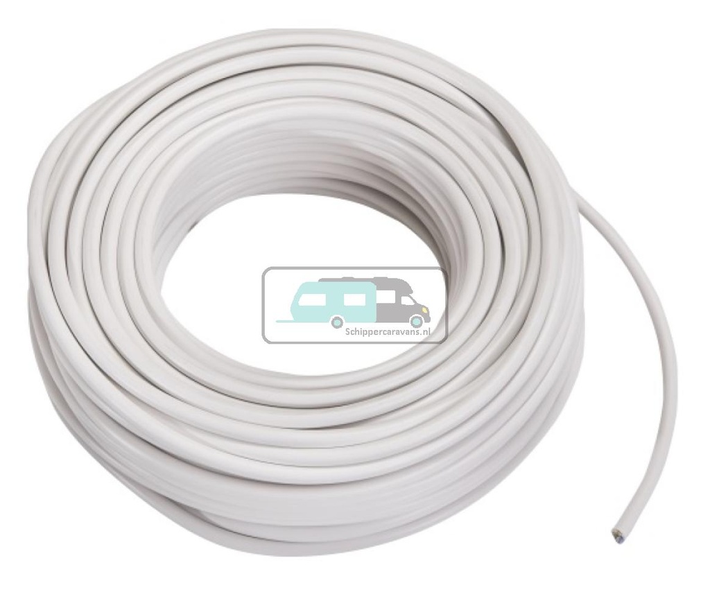 Kabel 3x1.5 Wit 50m