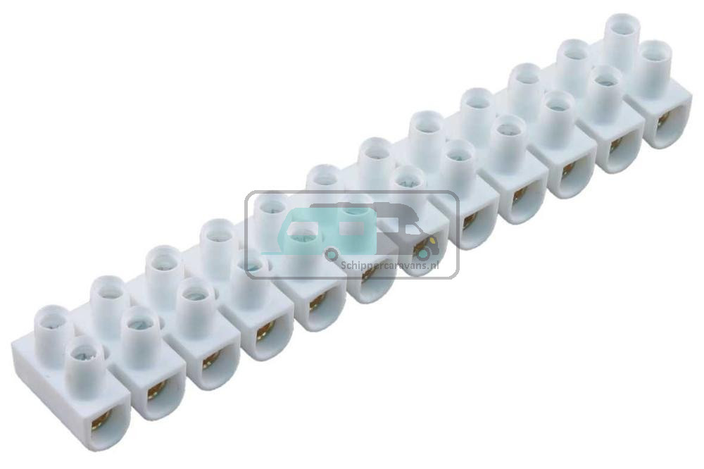 Kroonstrip 6mm Wit à 2 st.