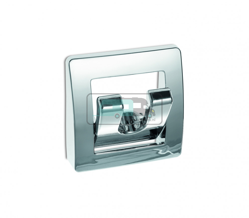 Kapstok 2-Haaks Inklapbaar Hoogglans Chroom