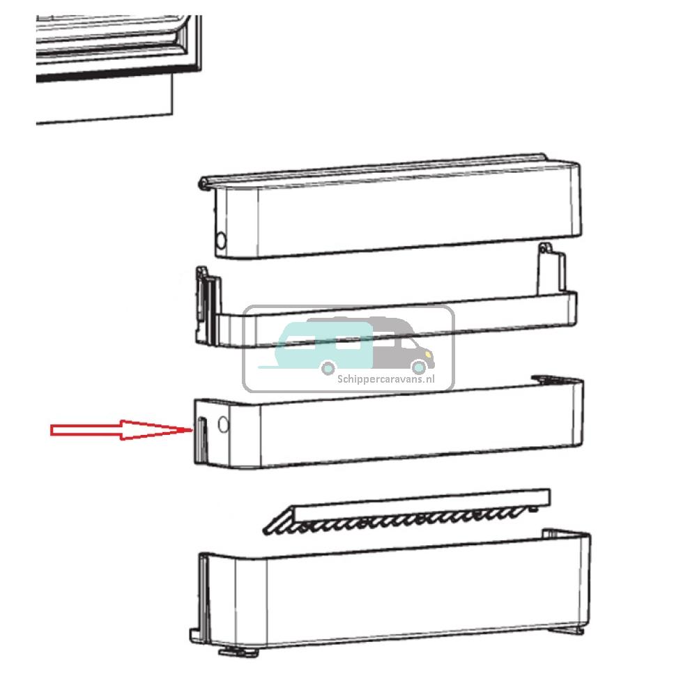 Dometic flessenrek midden RMS8550