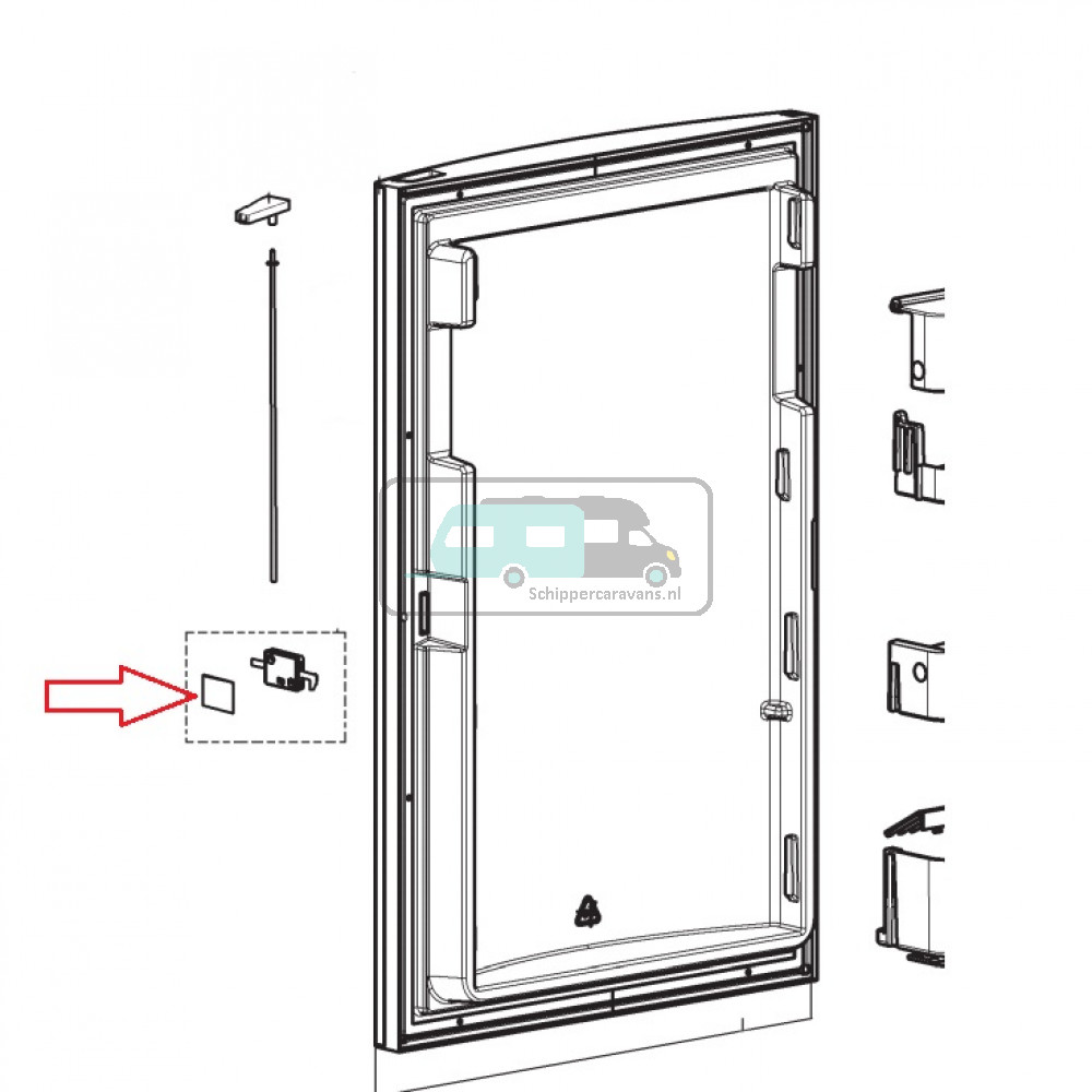 Dometic RM8505 Deurvergrendeling Deur