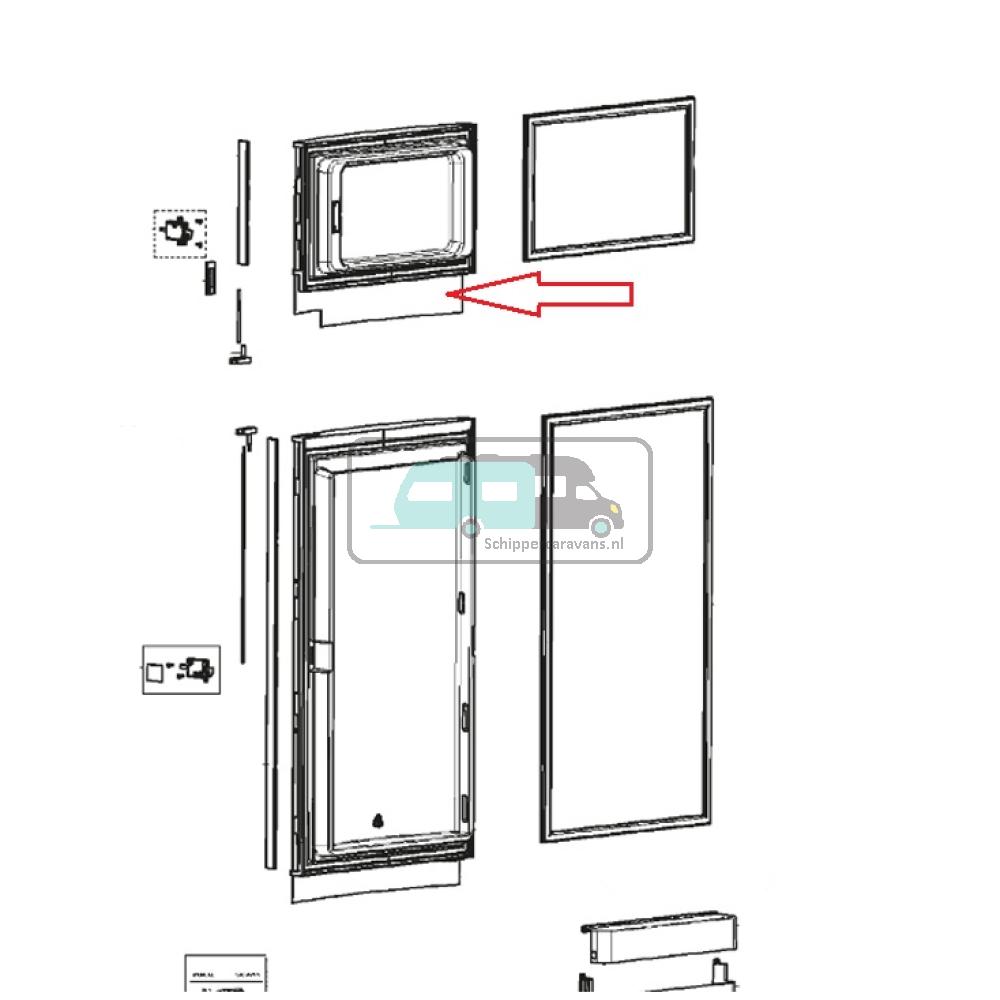 Dometic RMD8555 Dekoratieplaat Spiegel Bruin