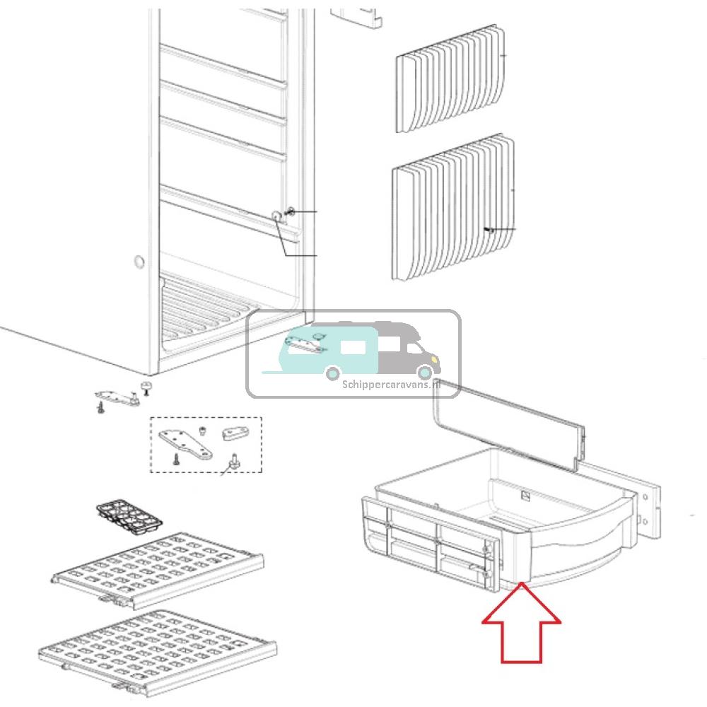 Dometic  RML8330 Vershouder Blauw 313x401x122mm