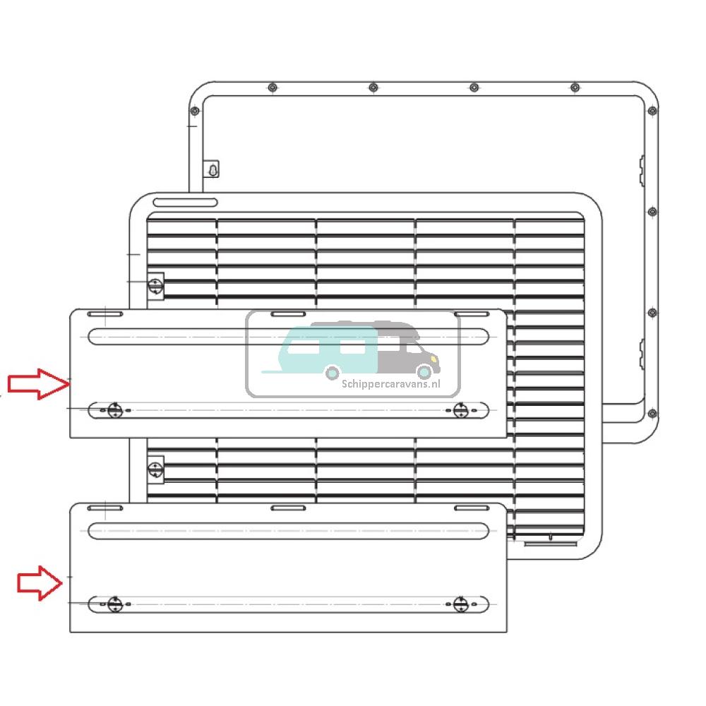 Dometic L200 Winterafdekkap Lichtgrijs 442.5x130