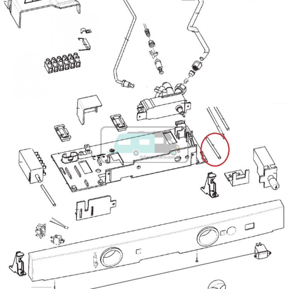 Dometic RMT7650L Verlengstang/ Verlengas Piezo
