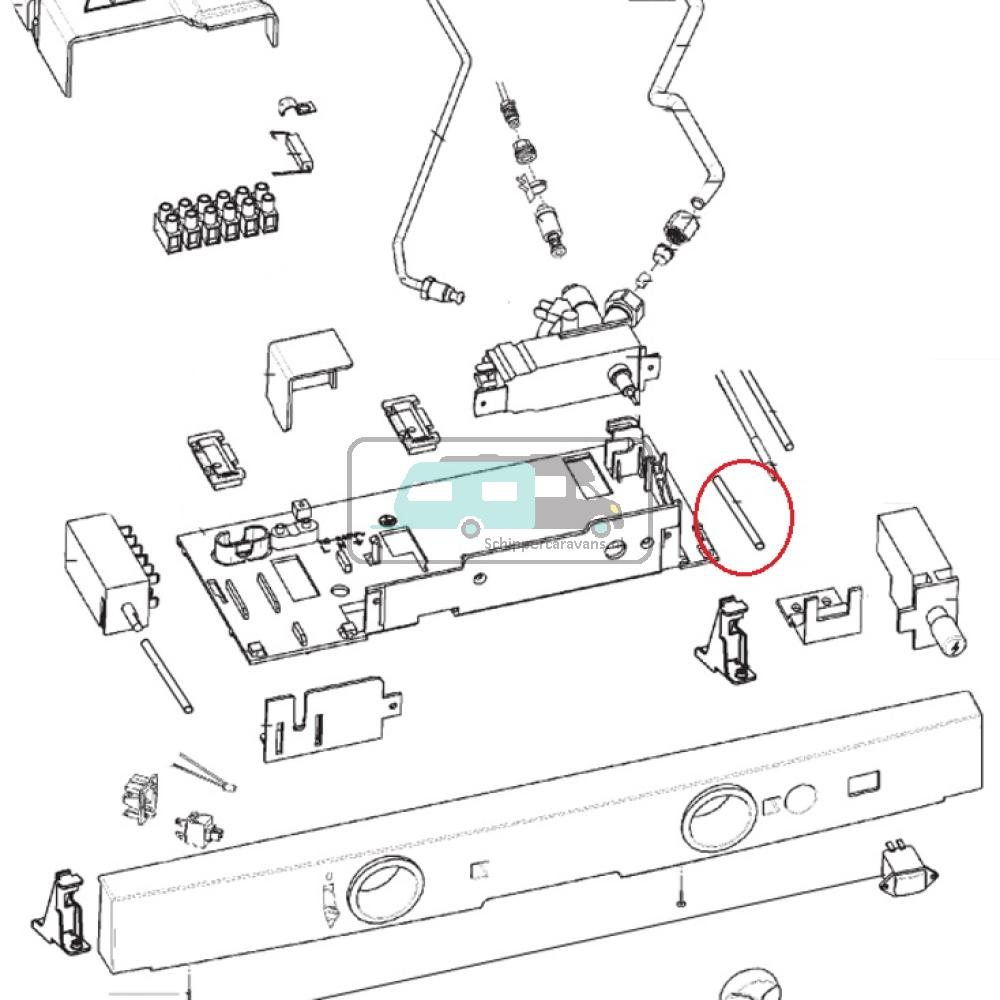 Dometic RMT7650L Verlengstang/ Verlengas Piezo