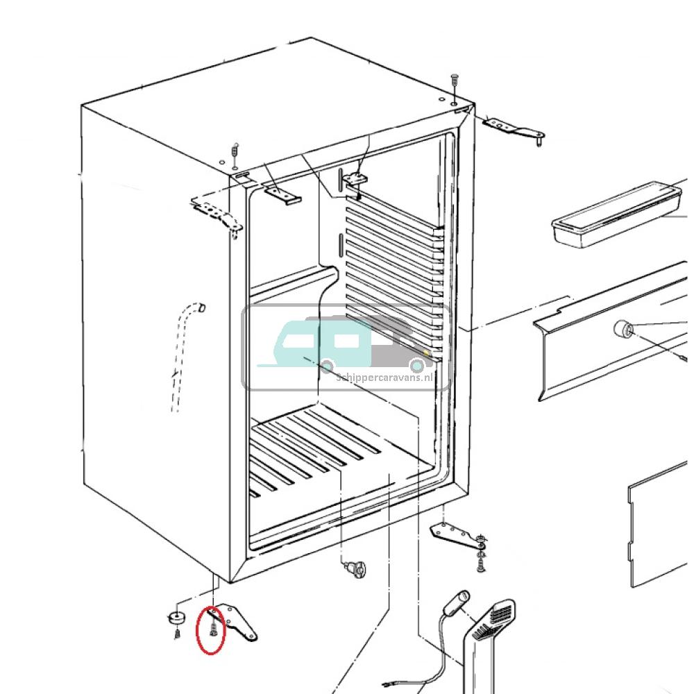 Dometic RH860A Schroef 9x13