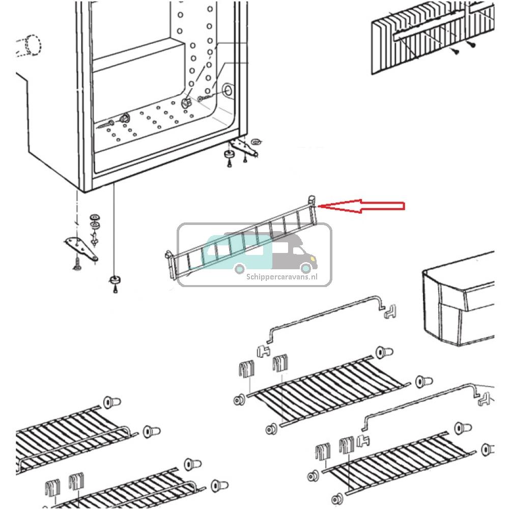 Dometic RM7371 Montageset Houder Rechts