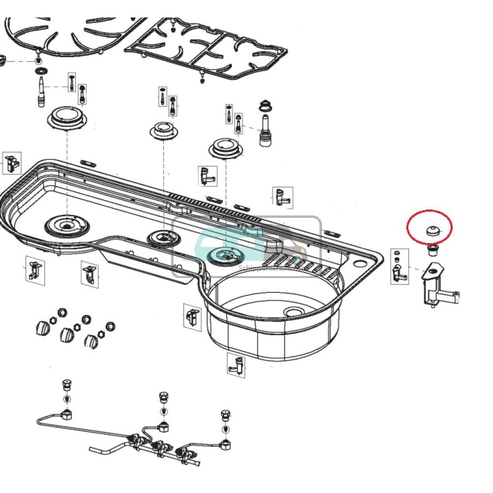 Dometic Montageset Deksel 8st. MO9323