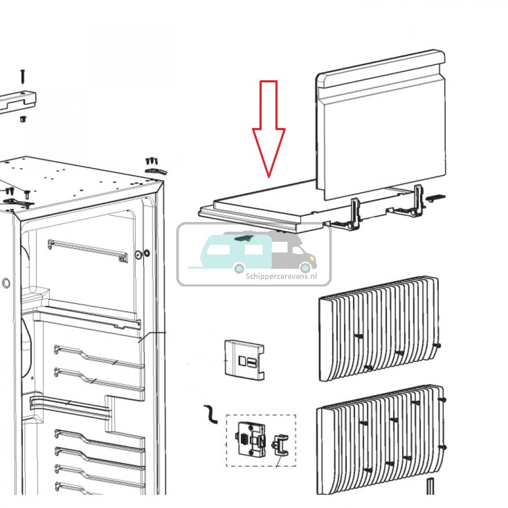 Dometic RML8551 Bodem Invrieskompartiment
