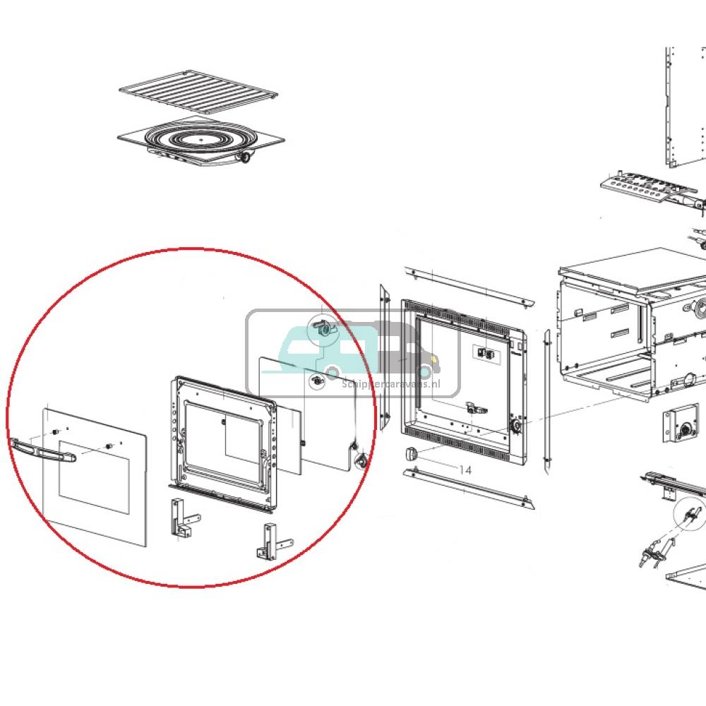 Dometic Ovendeur Compleet 30L RO 311