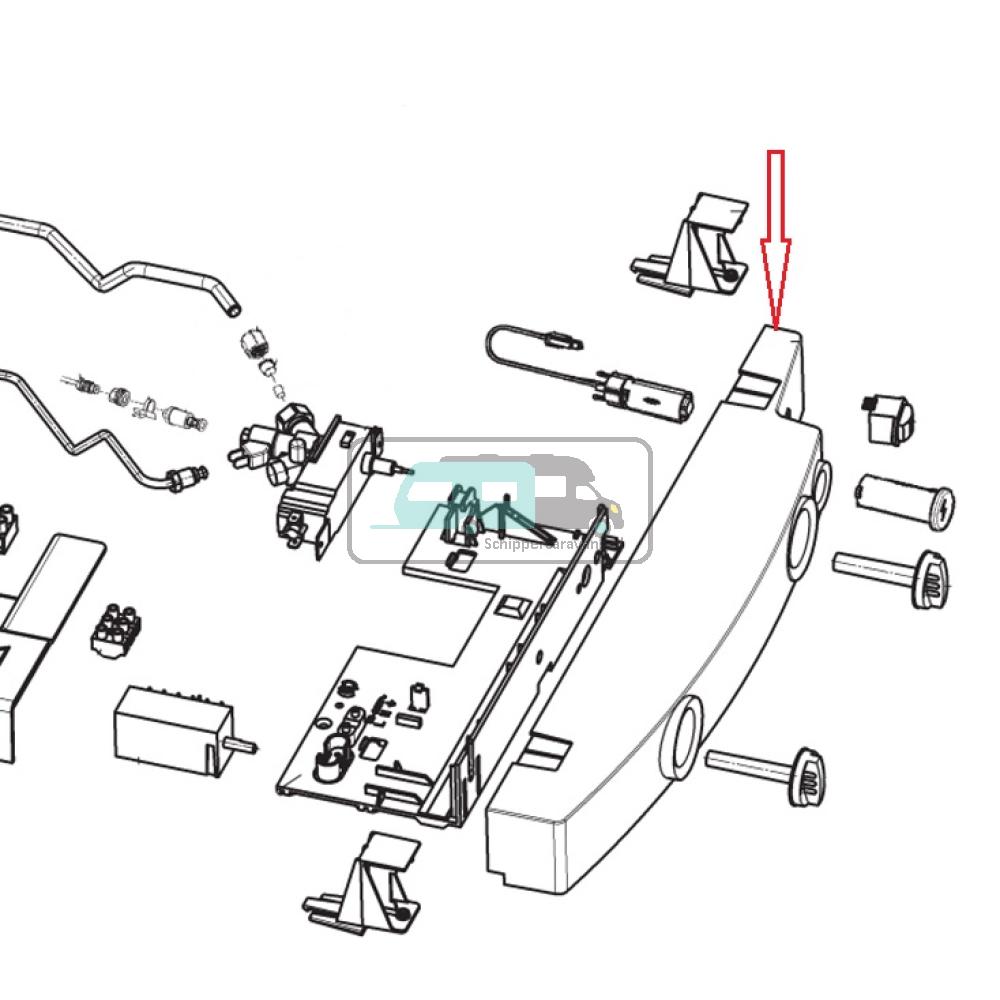 Dometic RMS8550 Bedieningspaneel Linker Scharnier