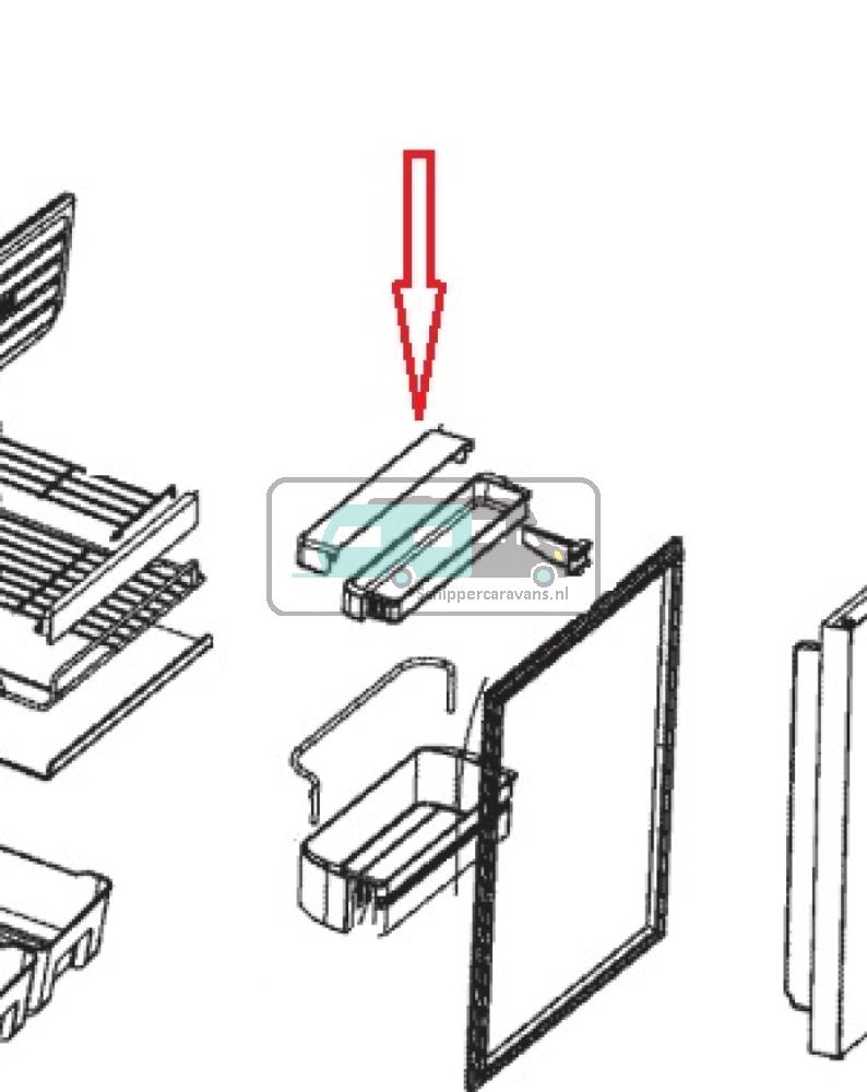 Dometic CR1140 Afdekking Deurcompartiment