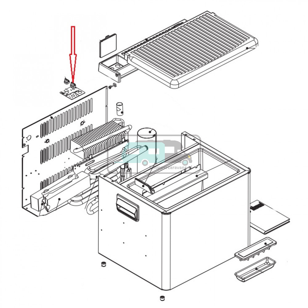 Dometic Draaiknop Thermostaat RC1200