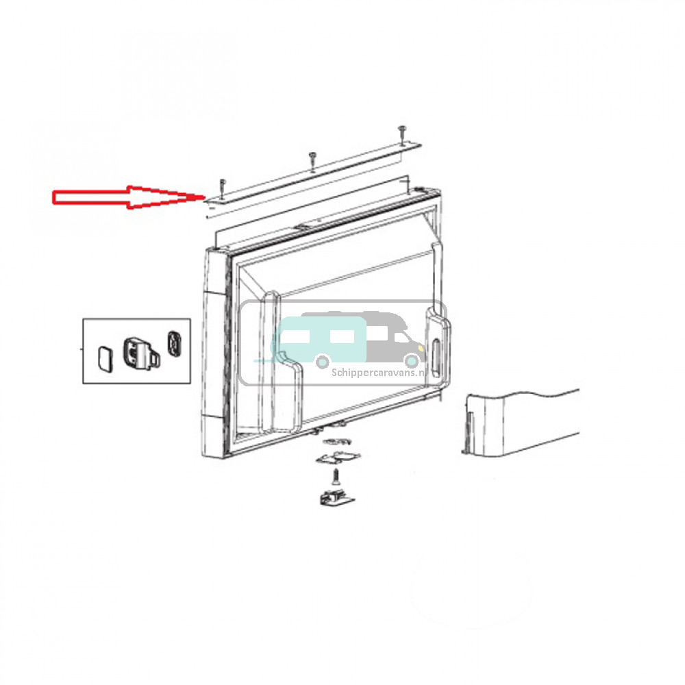 Dometic RM7655L Deurpaneel Vriesvak