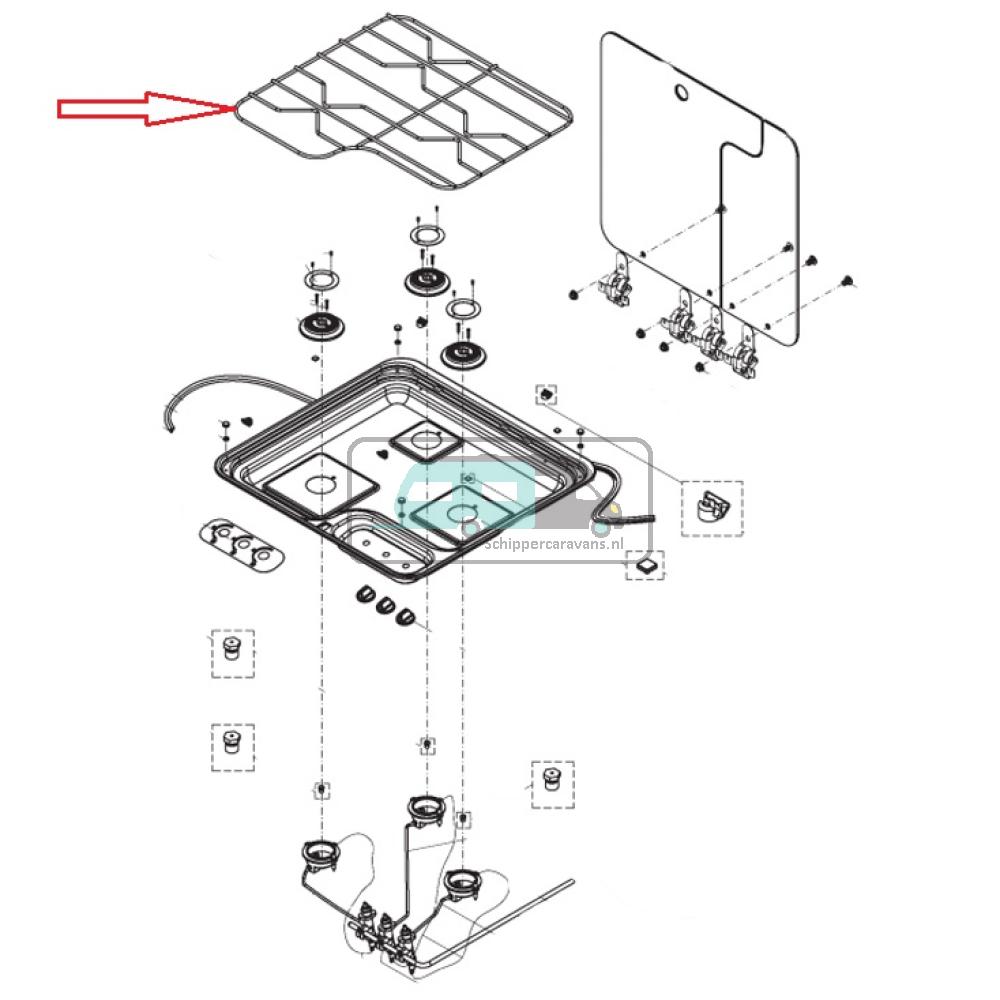 Dometic CE309-DF Rooster Verchroomd