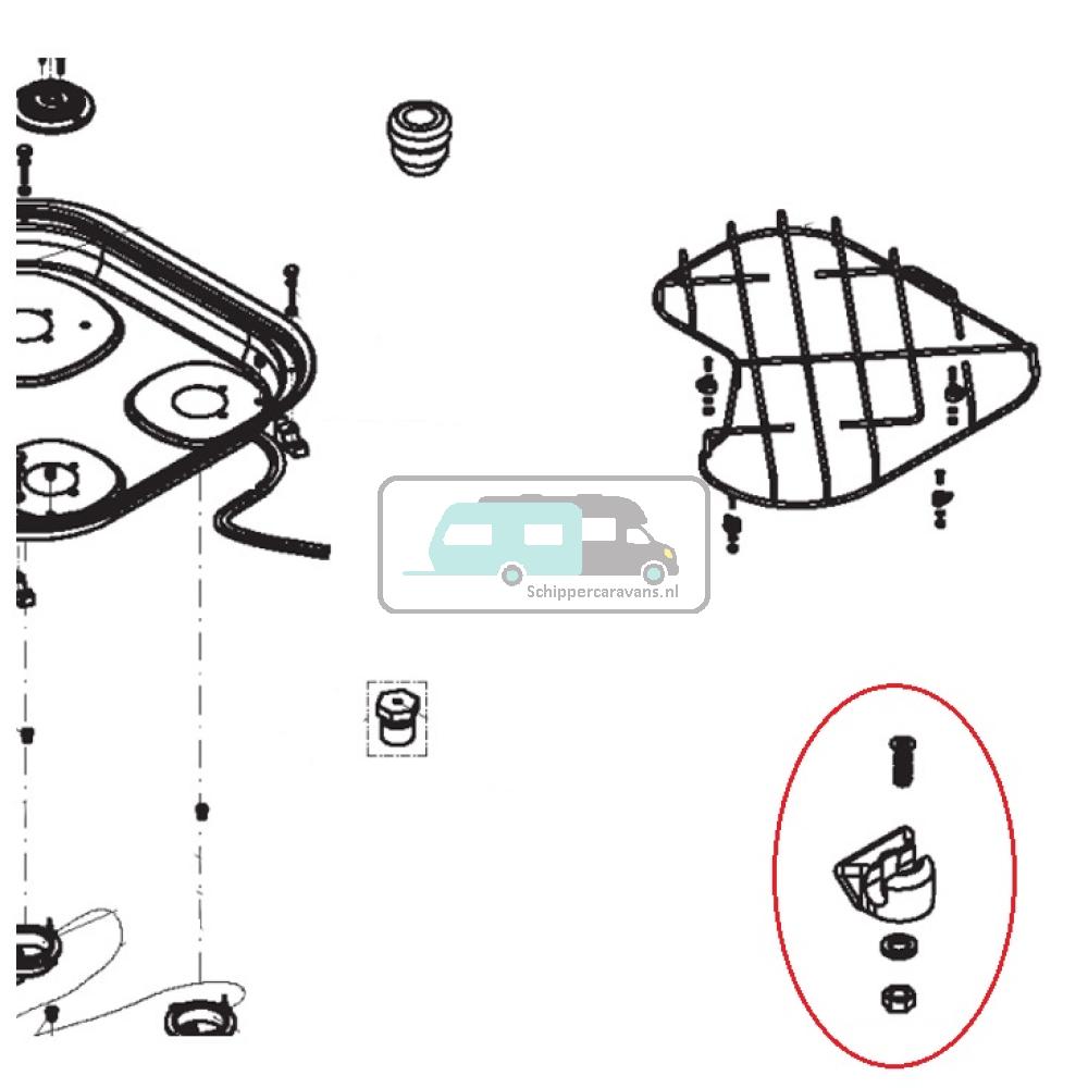 Dometic EK2000 Montageset  (5st)
