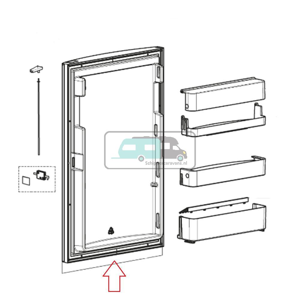 Dometic RM8505 decoratieplaat spiegel Antra